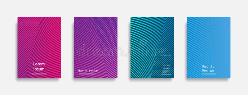 Minimal covers design. colorful line design. Future geometric patterns.