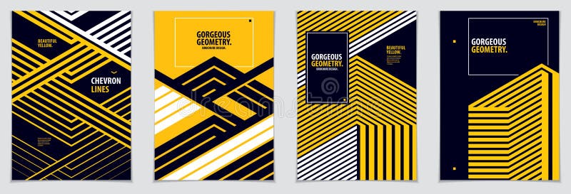Minimal covers design. Vector set geometric patterns abstract backgrounds collection. Design templates for flyers, booklets vector illustration