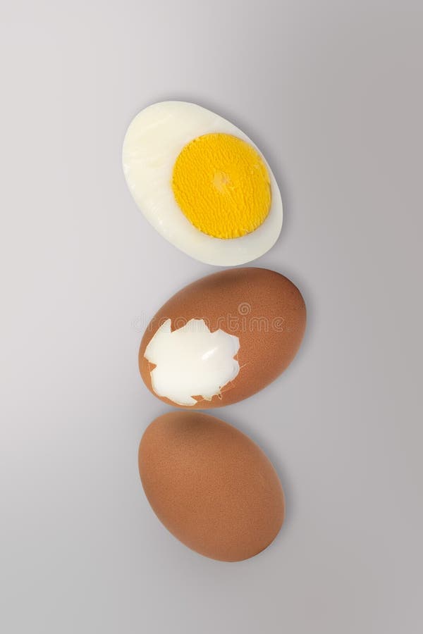 Minimal Easter concept idea of boiled egg royalty free stock photography