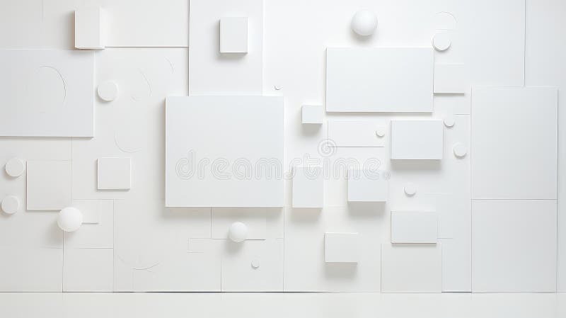Minimal empty shapes background illustration abstract geometric, simple clean, design space minimal empty shapes background AI generated