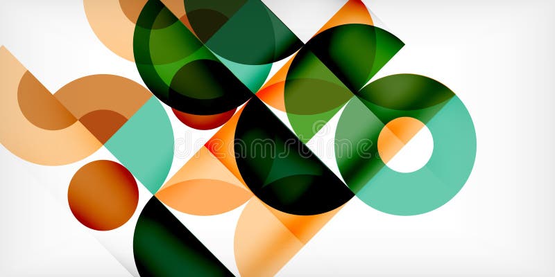 Minimal geometrisk abstrakt bakgrund. cirkelformad kvadratisk och triangelformad design. Trendy techno business template for wallpaper banner bakgrund eller landning