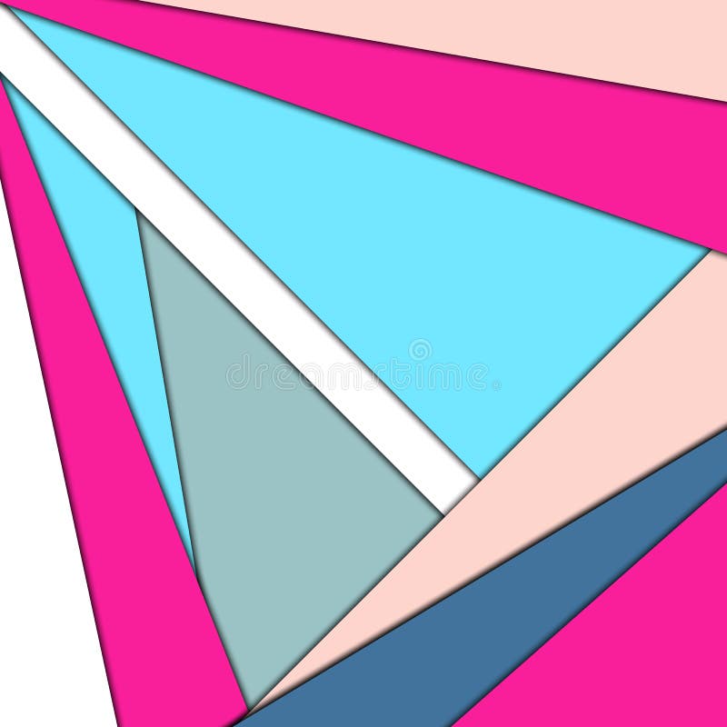 Minimal geometrisk färgstark bakgrund Konceptet för kreativt material För webben, mobilen, app, modern mall stock illustrationer