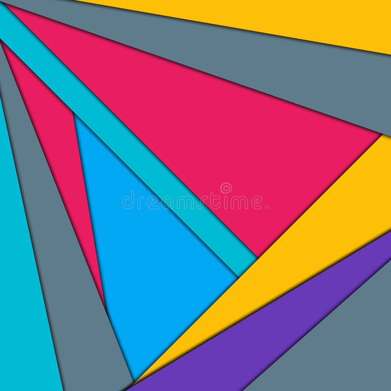 Minimal geometrisk färgstark bakgrund Konceptet för kreativt material För webben, mobilen, app, modern mall vektor illustrationer