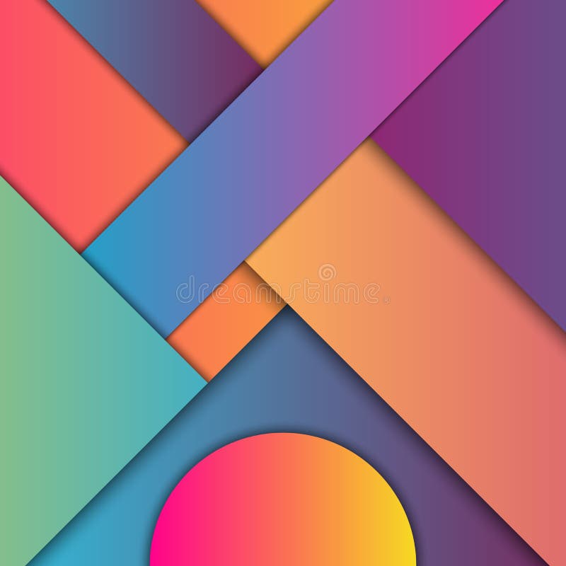 Minimal geometrisk färgstark bakgrund Konceptet för kreativt material För webben, mobilen, app, modern mall royaltyfri illustrationer