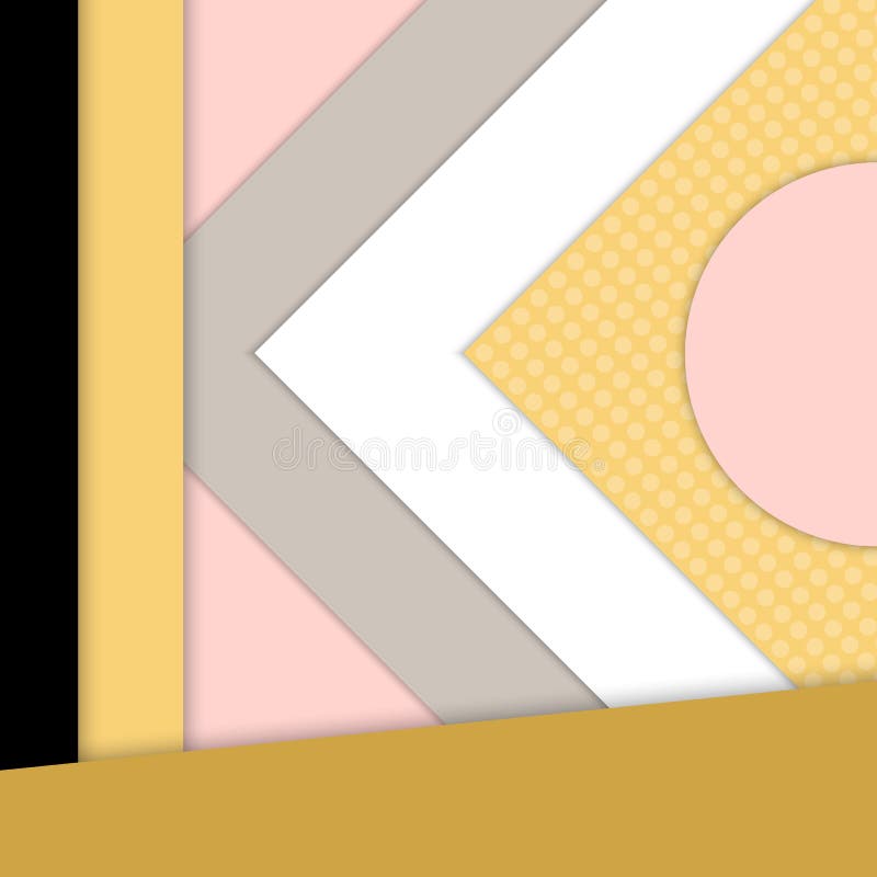 Minimal geometrisk färgstark bakgrund Konceptet för kreativt material För webben, mobilen, app, modern mall stock illustrationer