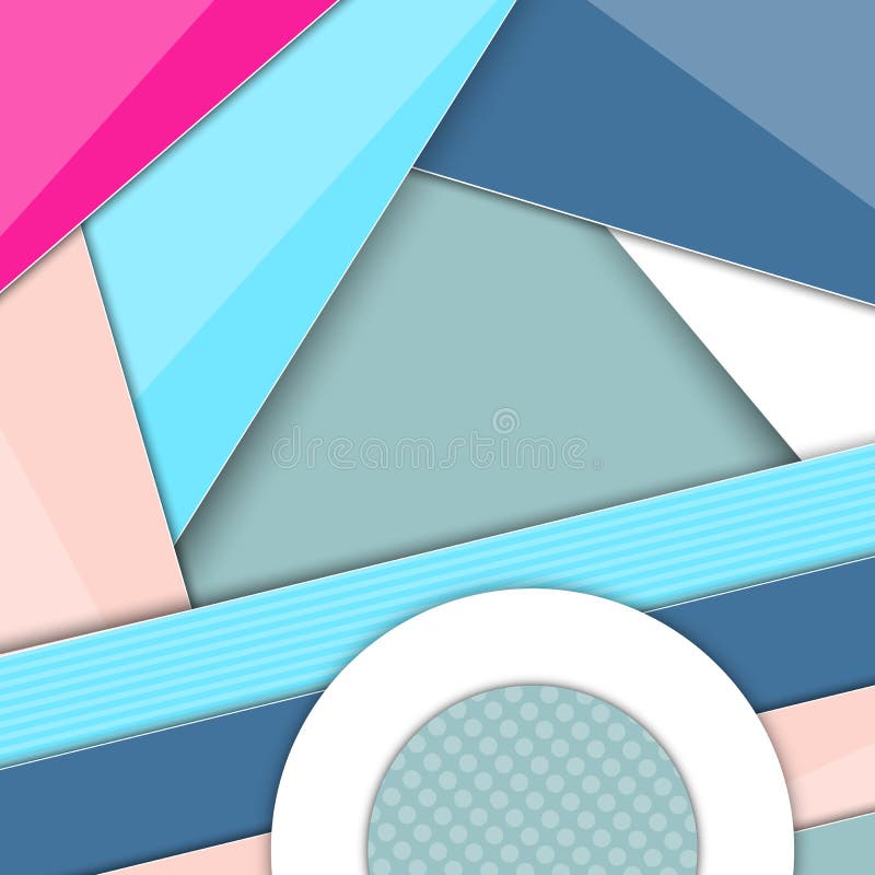 Minimal geometrisk färgstark bakgrund Konceptet för kreativt material För webben, mobilen, app, modern mall vektor illustrationer