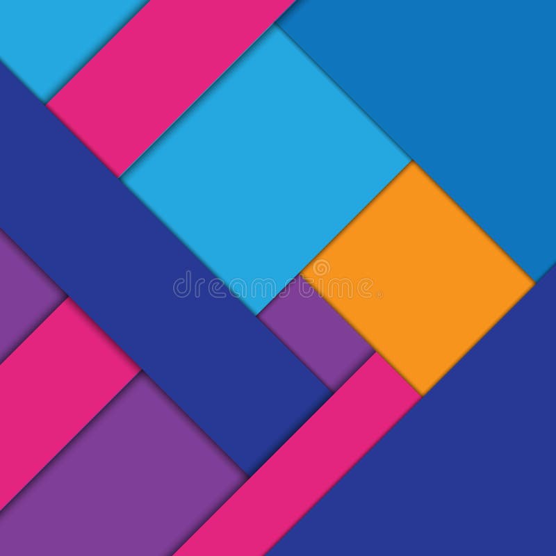 Minimal geometrisk färgstark bakgrund Konceptet för kreativt material För webben, mobilen, app, modern mall stock illustrationer