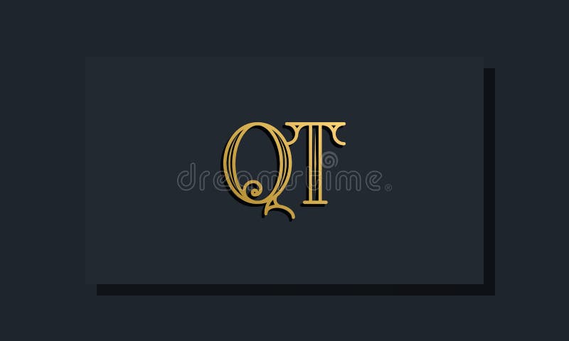 Minimal Inline style Initial QT logo. This logo incorporate with modern typeface in the creative way. It will be suitable for which company or brand name start those initial