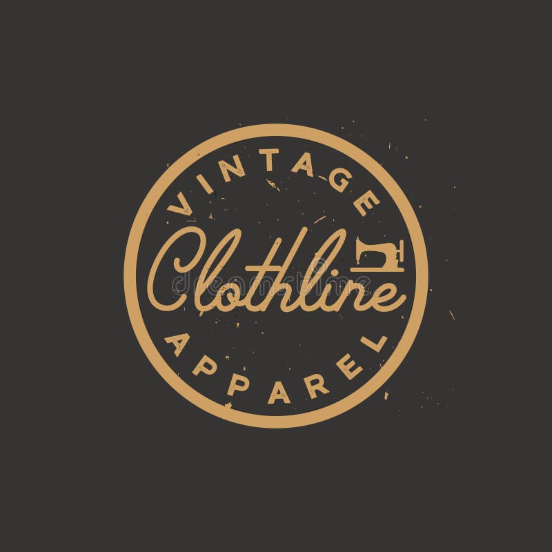 Clothing Label. Elegant and Simple Retro Apparel Badge Stock Vector ...