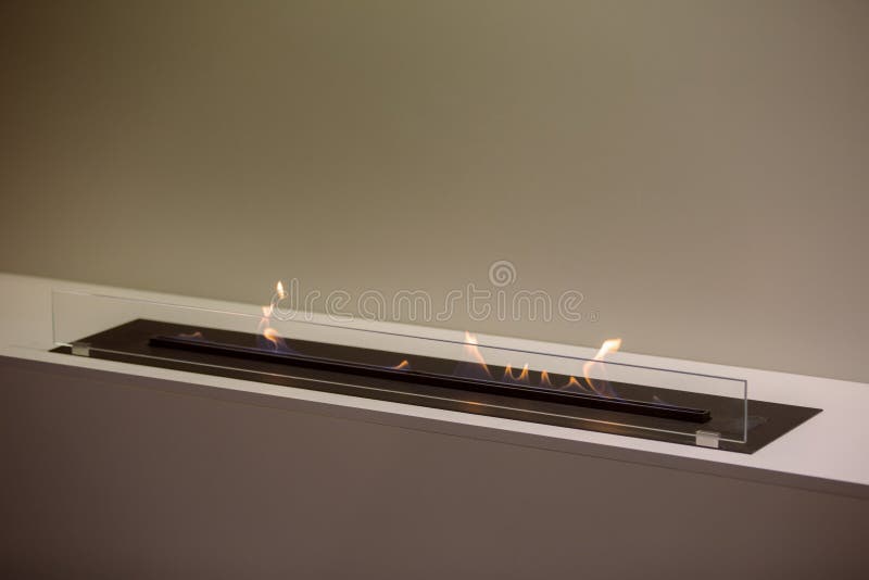 Minimalism Interior, Modern Alternative Bio Fireplot Fireplace on