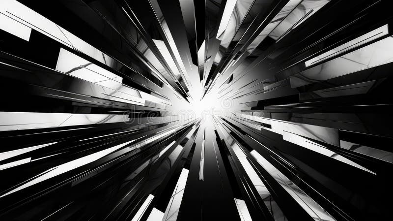 Minimalism svart och vit abstrakt bakgrund vektor illustrationer