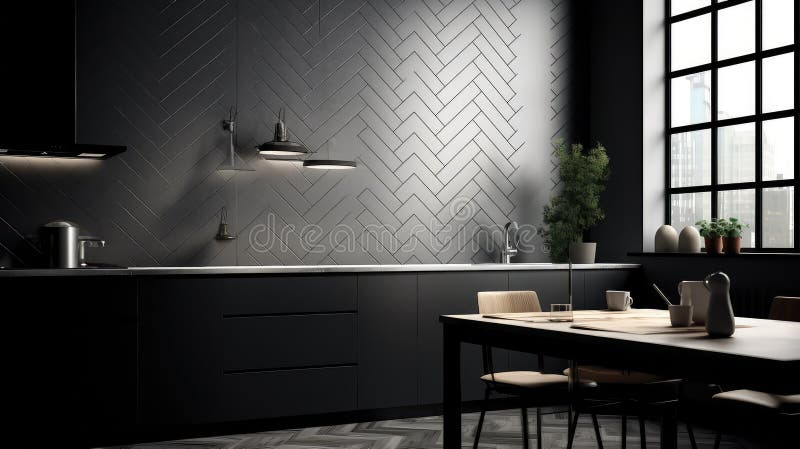 Minimalism, svart-vit händelse stock illustrationer