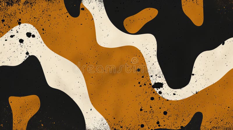 Compoziție abstractă minimalistă cu forme geometrice și spațiu negativ expansiv royalty free illustration