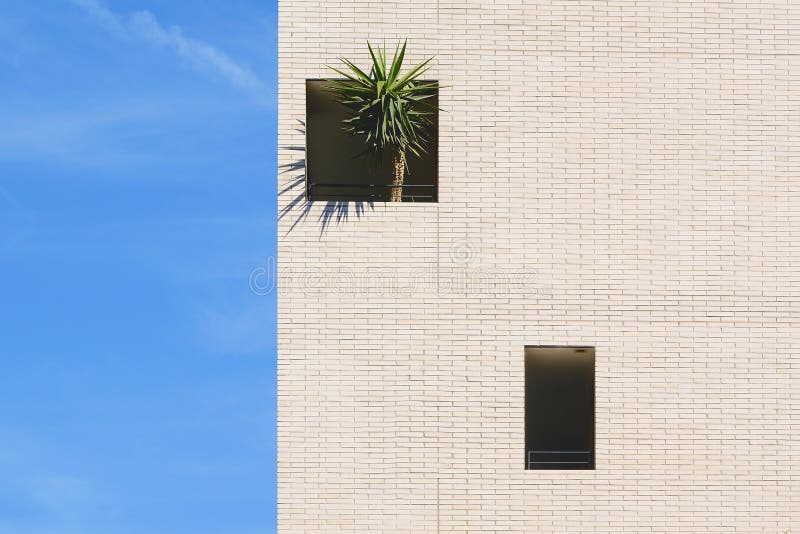 Minimalist architecture background. Abstract composition and empty copy space