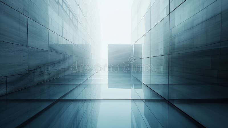 Minimalist backdrop with intersecting shapes, symbolizing the integration. AI Generative AI generated