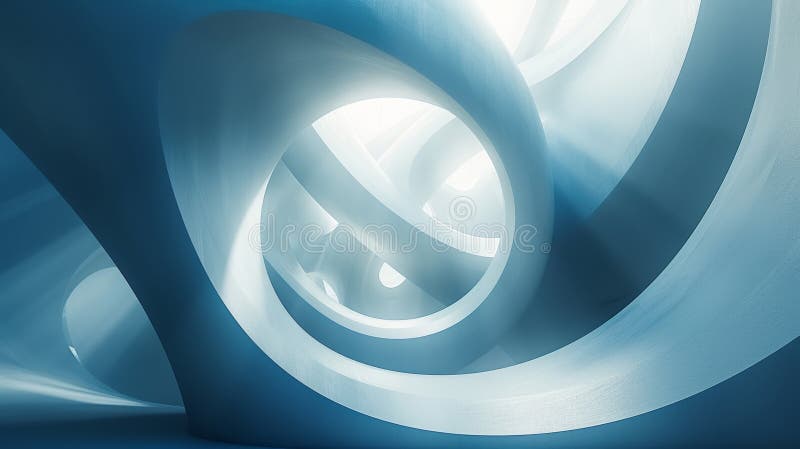 Minimalist backdrop with intersecting shapes, symbolizing the integration royalty free stock photo