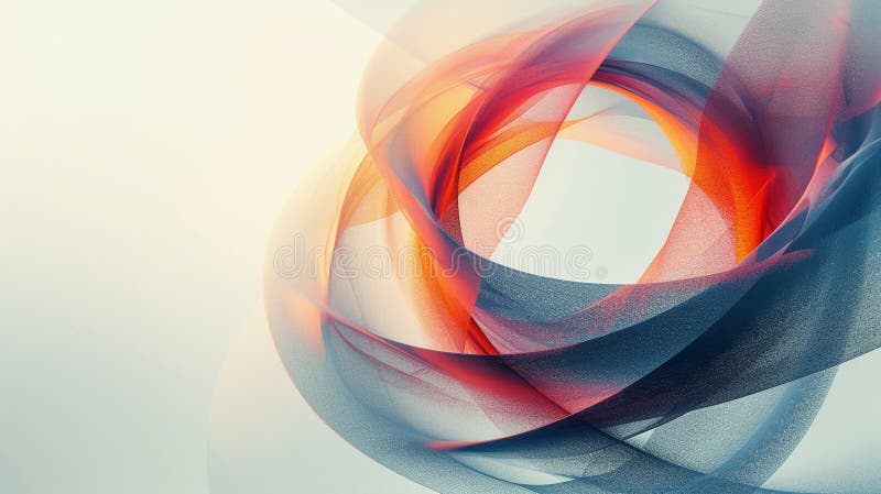 Minimalist backdrop with intersecting shapes, symbolizing the integration royalty free stock photography
