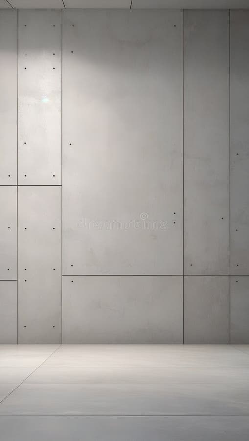 Minimalist concept featuring a minimalistic concrete wall with subtle, textured patterns. royalty free illustration