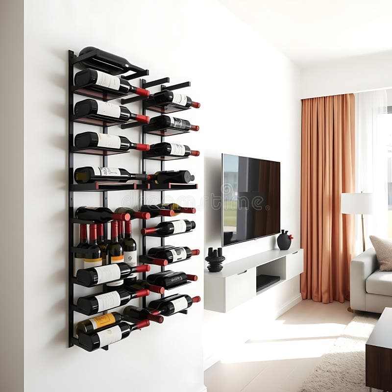 Wall Mount Wine Rack GOLASON Wall Mounted Wine Rack With Glass