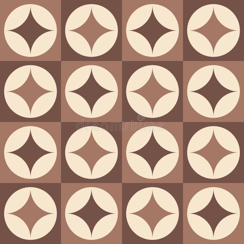 Minimalist Geometric Mid Mod Model fără sudură royalty free illustration
