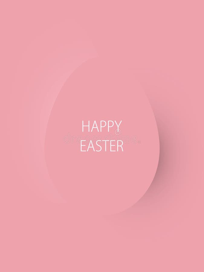 Minimalist greeting card for Easter stock illustration
