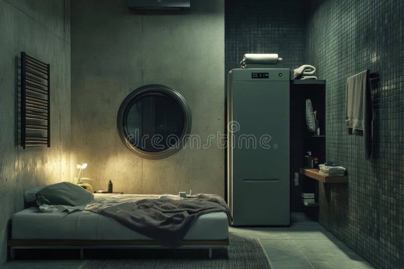 Industrial Penthouse Apartments With Industrial Style Decor photo