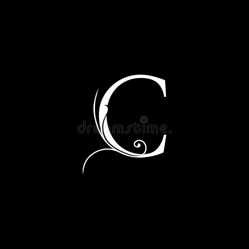 Minimalist Initial C Letter Luxury Logo Design, Vector Decoration ...