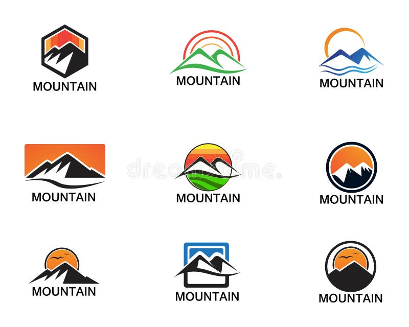 Minimalist Landscape Mountain logo design inspirations