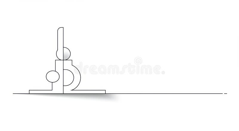 Abstract Geometric Line Art royalty free illustration