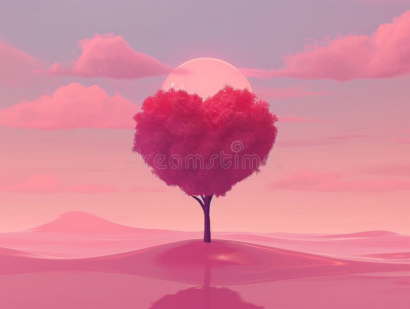 Minimalist Love Illustration for Valentine S Day with Simple Elegant ...