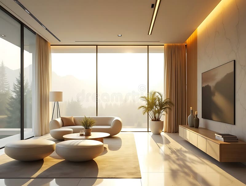 View of 40 Minimalist Living Room Ideas With A Neutral Touch
