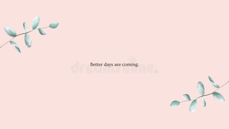 Minimalist Motivational Desktop Wallpaper Stock Illustration