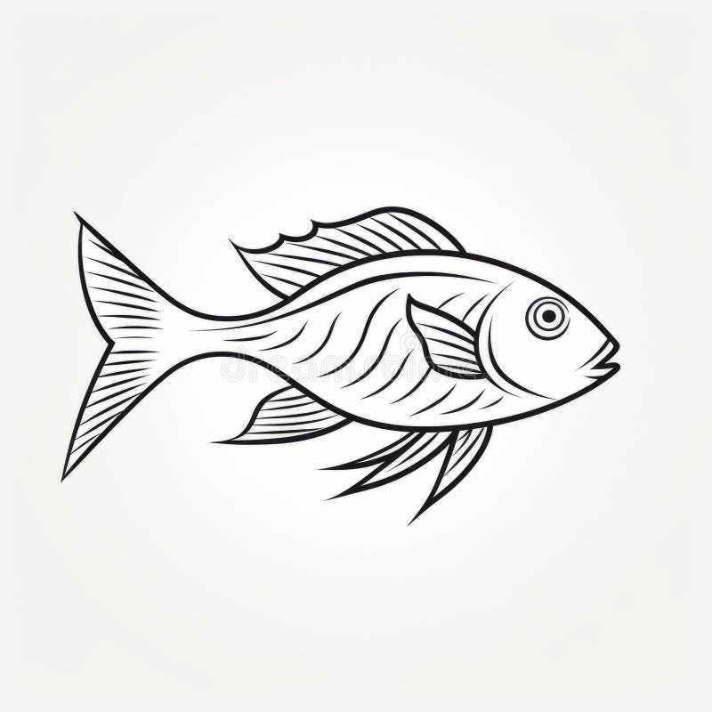 741 Fish Line Drawing Stock Photos - Free & Royalty-Free Stock Photos from  Dreamstime
