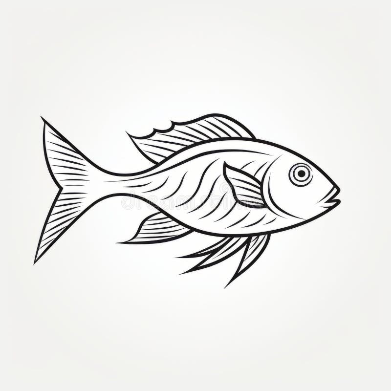 732 Fish Line Drawing Stock Photos - Free & Royalty-Free Stock