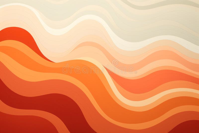 Minimalist orange pattern for desktop background, pastel colours. Generative AI stock illustration