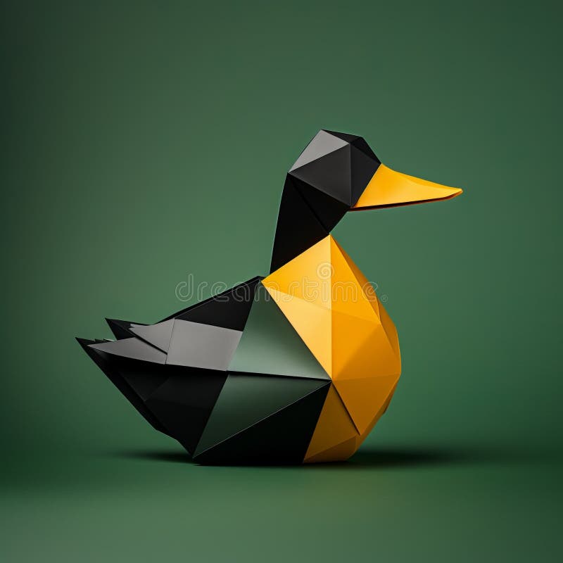 Origami Duck Stock Illustrations – 417 Origami Duck Stock