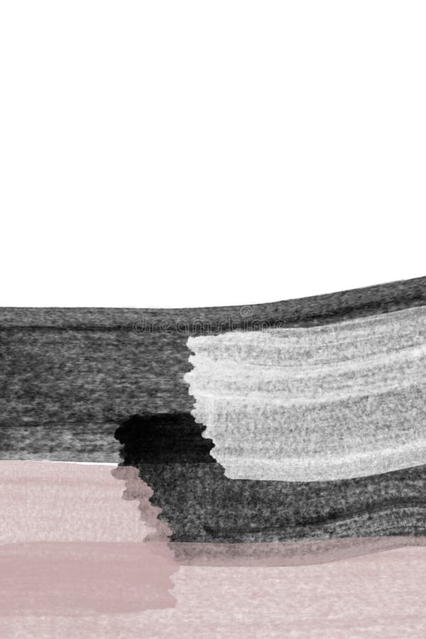 Minimalist Simple Abstract Neutral Wall Art Stock Vector Illustration