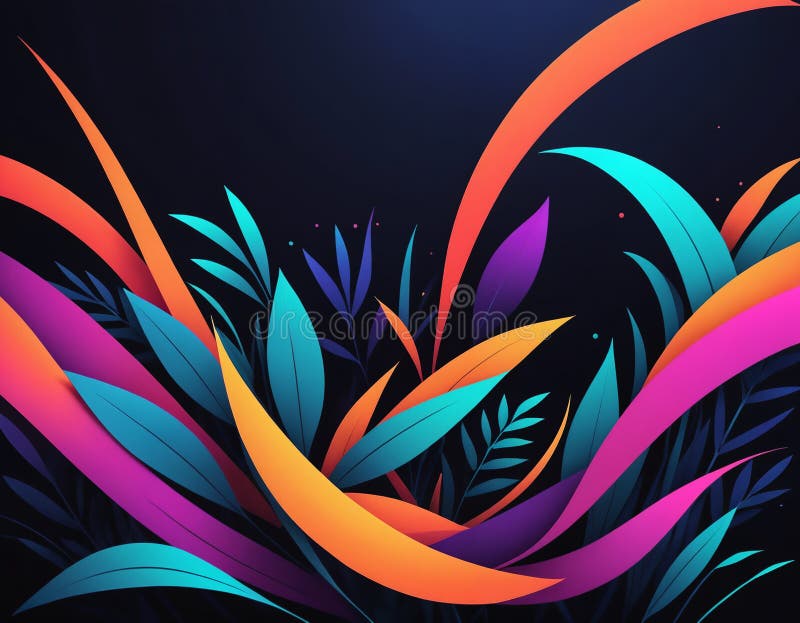 Minimalist stylized abstract nature background with empty space for custom message or product display vector illustration