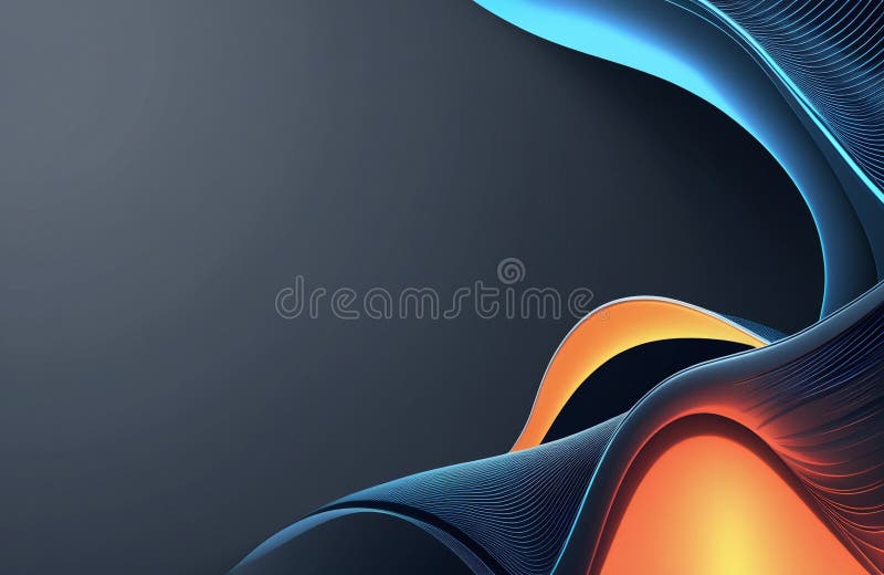 Minimalist tech background with smooth lines stock illustration