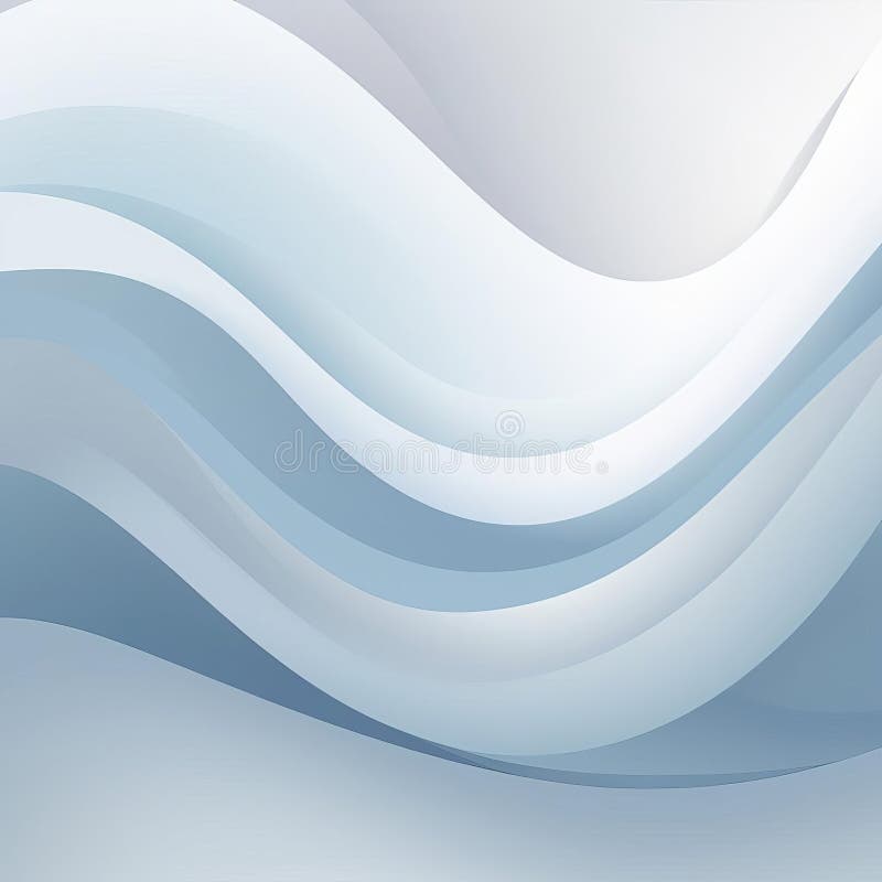 Minimalist Vector Illustration Of Soothing Ocean Waves Design royalty free illustration