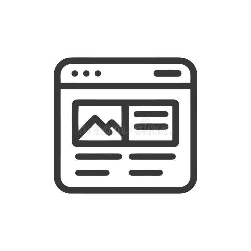 Modern Website Design with Image and Text Layout vector illustration