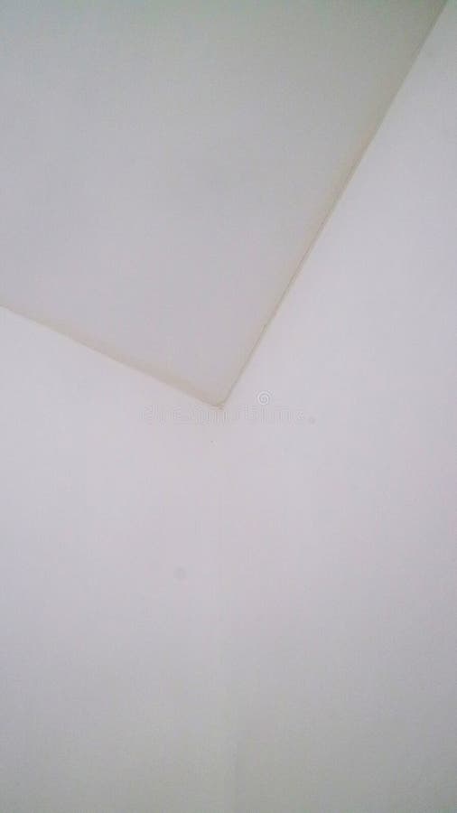 Minimalist White Ceiling Corner royalty free stock photo