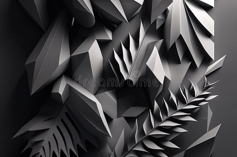 Minimalistic abstract art of monochromatic shapes with subtle texture, inspired by nature\'s organic patterns vector illustration