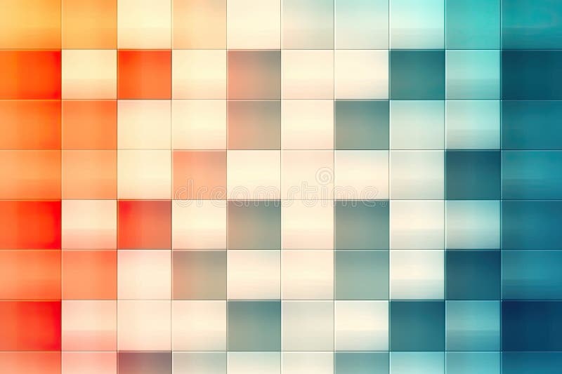 Minimalistic abstract background with a grid of squares, creating a sense of order and structure vector illustration