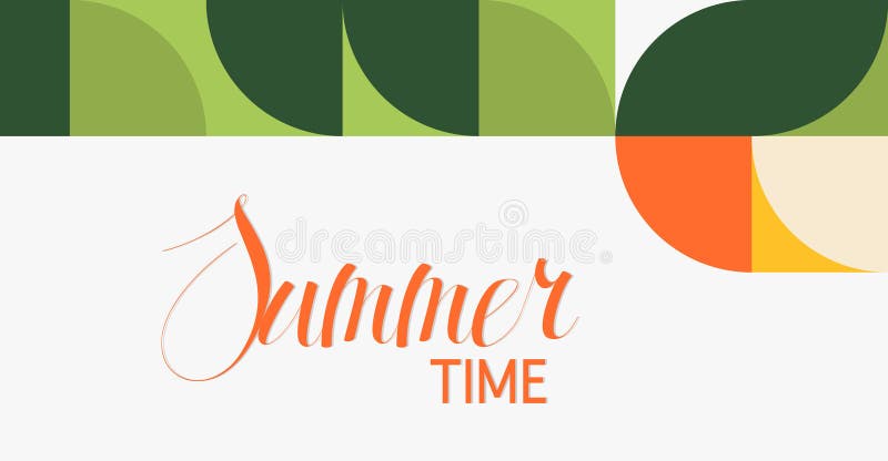Minimalistic background abstract banner summer time editable image illustration stock
