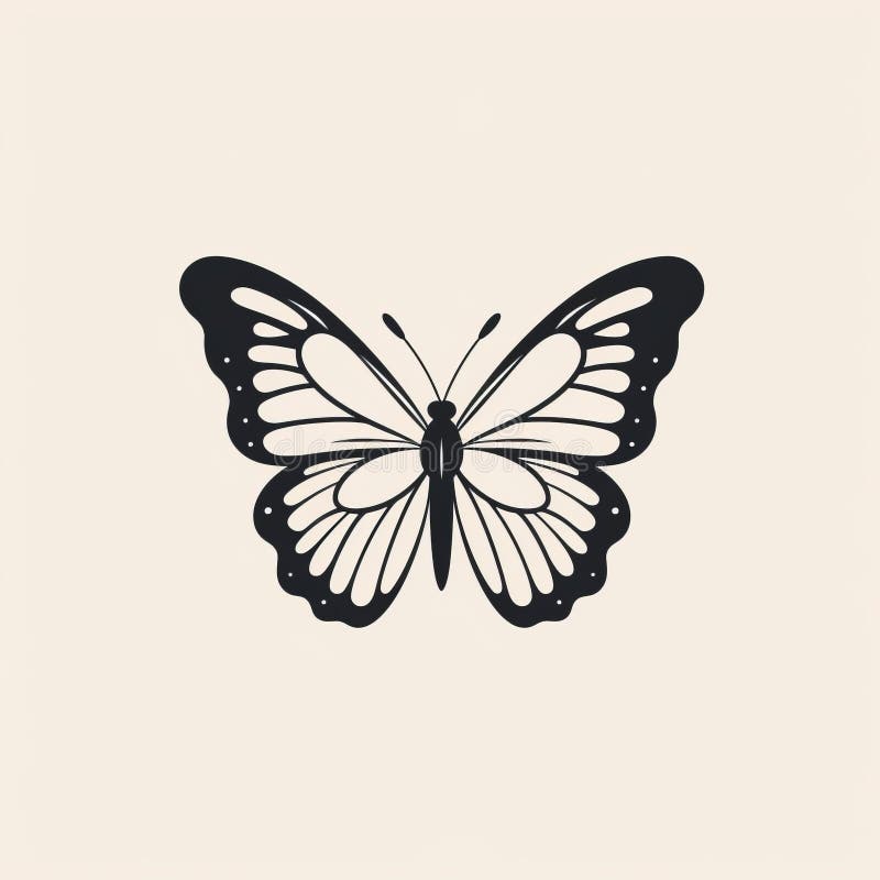 Letter A Butterfly Logo