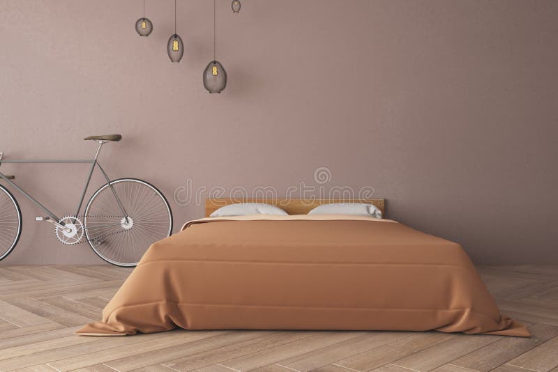 Minimalistic bl?tt sovrum vektor illustrationer Minimalistic bl?tt sovrum vektor illustrationer