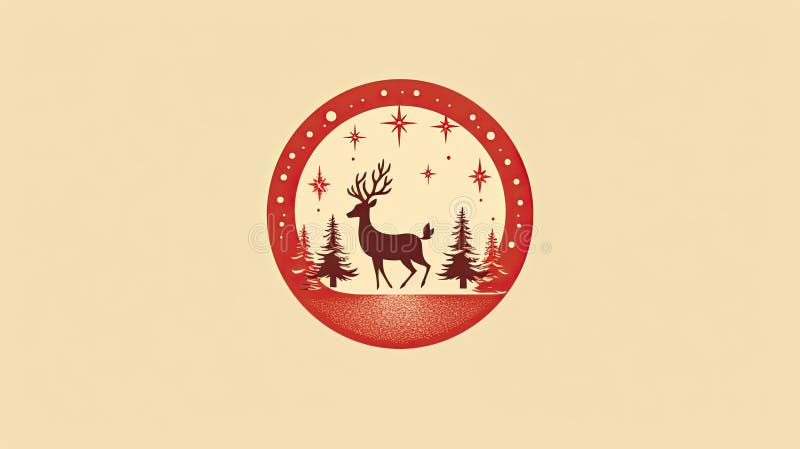 Minimalistic Christmas Elements Drawings Emphasizing Simple yet