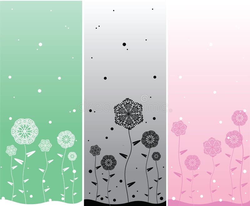 Minimalistic flower backgrounds