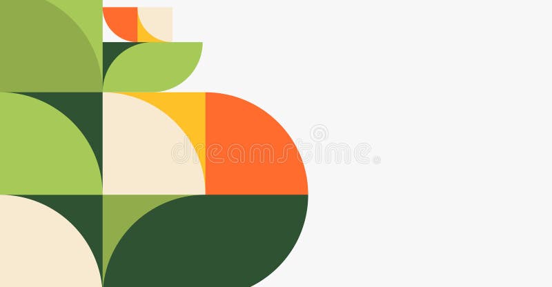 Minimalistic geometric background abstract banner summer time heading for a website editable image illustration stock